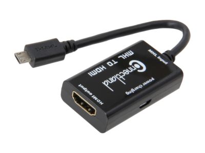 SYBA CL-ADA31027 MHL (Mobile High-definition Link) to HDMI Converter, Powered by USB, RoHS
