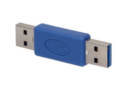 SYBA SY-ADA20082 USB 3.0 Plug Adapter/Gender Changer: Type-A Male to Type-A Male - OEM