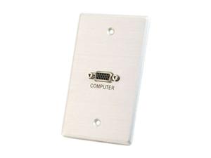 Cables To Go 40542 Single Gang HD15 Wall Plate
