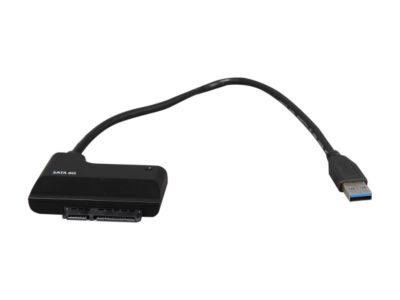 SYBA SY-ADA20079 InfoZone SuperSpeed USB 3.0 to SATA III Device Adapter Cable with AC Adapter