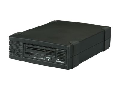 Quantum TC-L32BN-EY-B Black 800GB Tabletop 3GB/S SAS Interface LTO Ultrium 3 Tape Drive, Half Height, Model B, Tabletop Kit