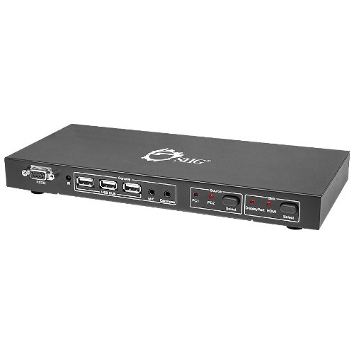 SIIG 2 x 1 USB 2.0 DISPLAYPPORT CONMUTADOR KV CON CONTROL REOTO (CE-KV0311-S1)