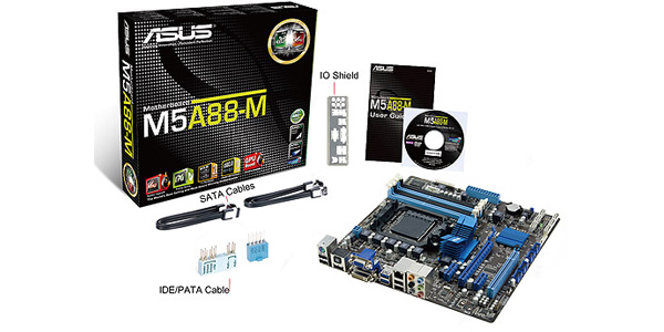 ASUS MB M5A88-M AMD AM3+ 880G DDR3 USB3 PCIE HD4250 MATX 10c