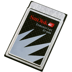 SanDisk SDP3BI-128-80 128MB FlashDisk Type II ATA PCMCIA Industrial Card/Drive