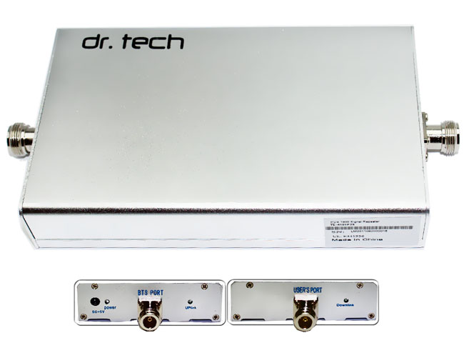 DR. TECH PHONE ANTENNA SIGNAL BOOSTER REPEATER 800 MHZ 73DB