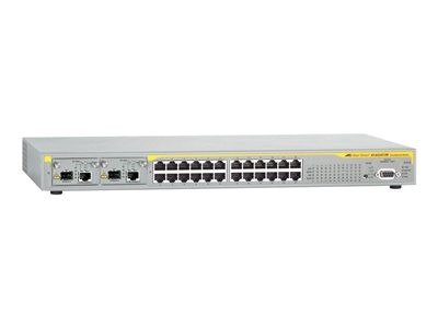 Allied Telesis AT 8624POE-V2 - Switch - L3 - managed - 24 x 10/100 (PoE) + 2 x combo Gigabit SFP - desktop - PoE
