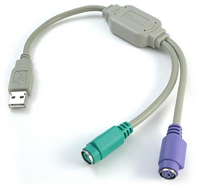 CONVERTIDOR USB A PS2 (2 PTOS)
