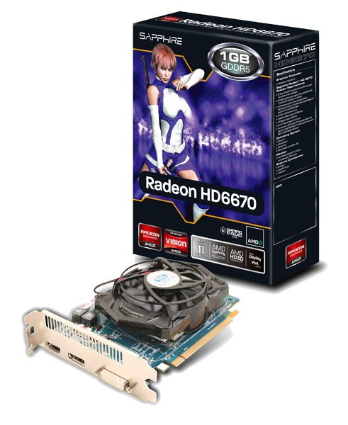 TARJETA DE VIDEO SAPPHIRE 326L HD6670 1GB GDDR5 PCI-E 2