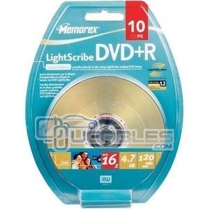 Memorex - 10 x DVD+R - 4.7 GB ( 120 minutos ) 16x