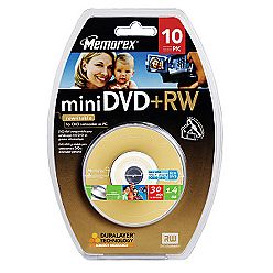 Memorex - 10 x DVD+RW (8cm) - 1.4 GB