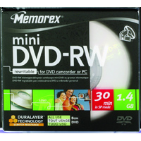 MEMOREX DVD-RW MINI 2X CAJA