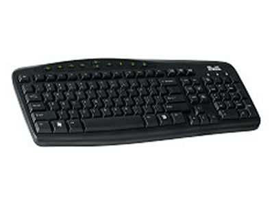 KlipX PS2 Multimedia Keyboard Black Spanish (KKM-100S)