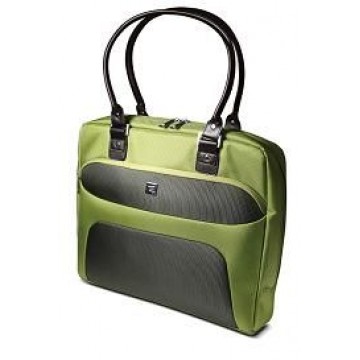 KlipX Chloe Handbag in Green / medium black handle (KNB-440G)