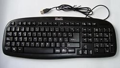 KlipX USB Standard Keyboard Black Spanish