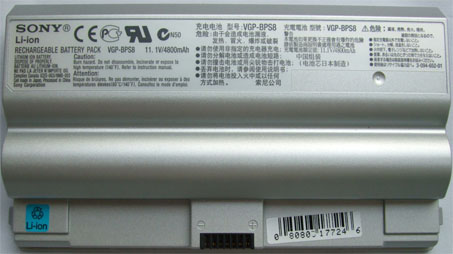 4800mAh New Genuine Battery SONY VGP-BPL8 VGP-BPS8B