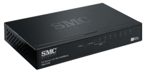 SMC SMCGS8- EZ Switch 10/100/1000 Standalone 8 Port Unmanaged Switch