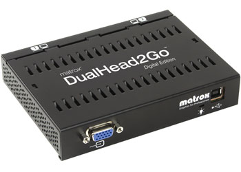 Matrox DualHead2Go Digital Edition D2G-A2D-IF interfaz VGA