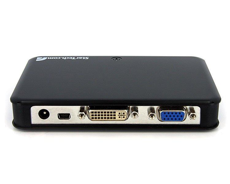 StarTech VGA USB y DVI de doble puerto de vídeo externo adaptador de DVI Interface USB2VGADVI