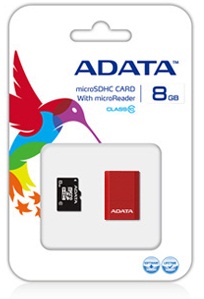MEMORIA MICRO SD 8GB, MAS LECTOR USB VER 3.0 ROJO