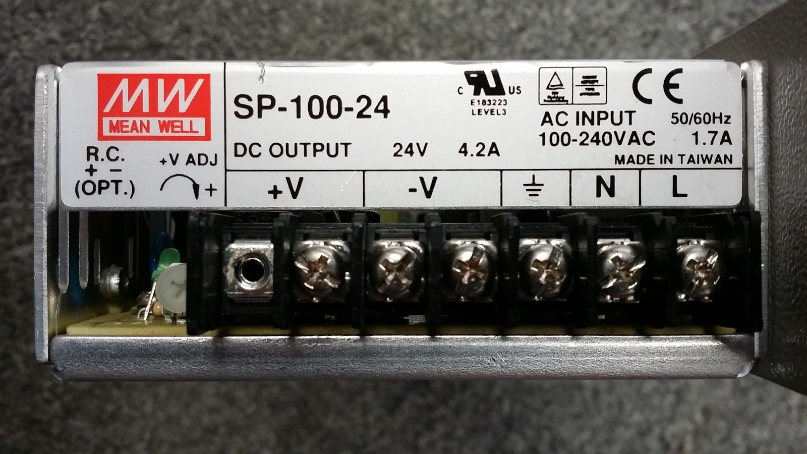 MEAN WELL SP-100-24 POWER SUPPLY 24VDC 4.2A 100-240VAC  OEM