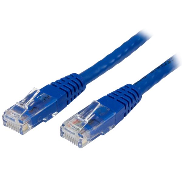 Cable de Red 91cm Categoría Cat6 UTP RJ45 Gigabit Ethernet ETL - Patch Moldeado - Azul