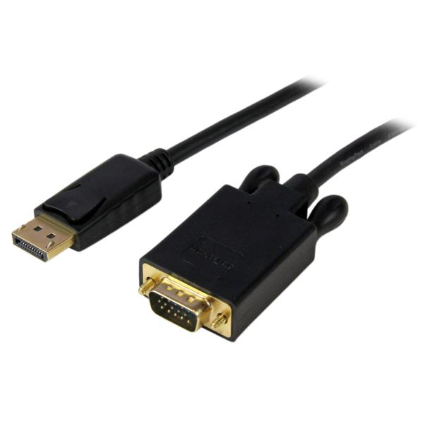 Cable 3m de Video Adaptador Convertidor DisplayPort? DP a VGA - Activo - 1080p - Negro