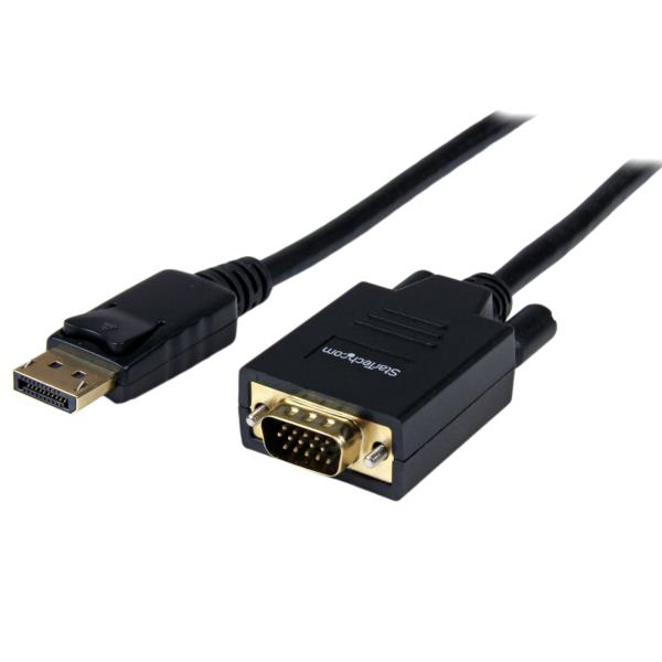 Cable Convertidor de 1.8m Adaptador de Video DisplayPort? DP a VGA - 1080p