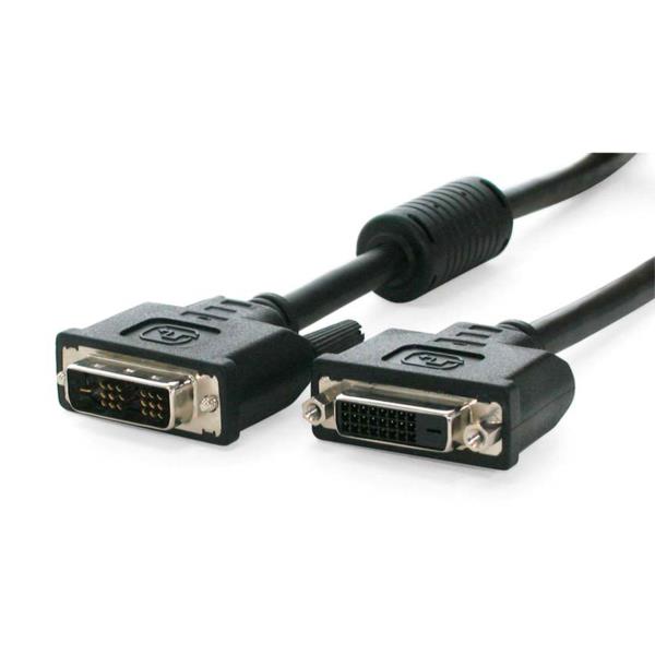 Cable de Extensión de 1.8m para Monitor DVI-D de Enlace Único - Macho a Hembra - Single Link