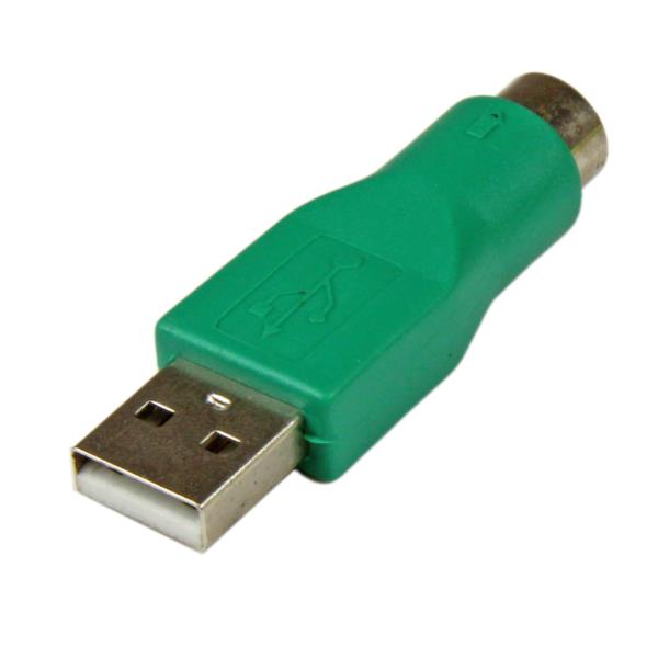 Adaptador Mouse conector PS/2 PS2 MiniDIN a USB - Macho USB - Hembra Mini-DIN