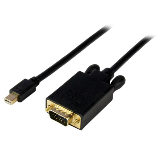 Cable de 1.8m de Video Adaptador Convertidor Activo Mini DisplayPort? a VGA - 1080p - Negro