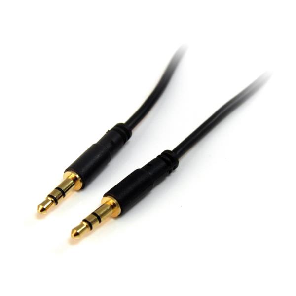 Cable 91cm Slim Delgado de Audio Estéreo Mini Jack Plug 3.5mm TRRS - Macho a Macho