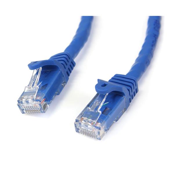 Cable de Red 7.6m Categoría Cat6 UTP RJ45 Gigabit Ethernet ETL Patch Moldeado Snagless - Azul