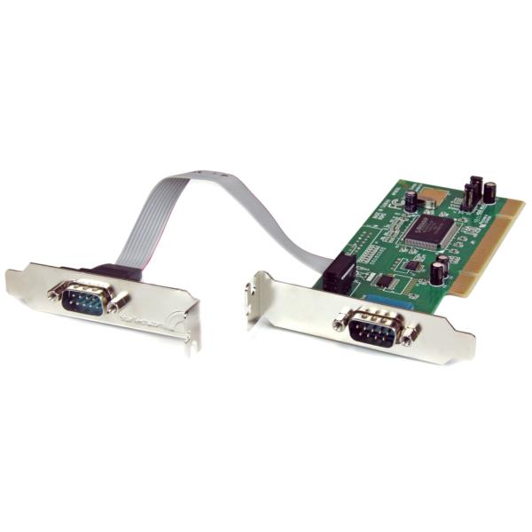 Tarjeta Adaptadora PCI de Perfil Bajo de 2 Puertos Serial RS232 DB9 UART 16550