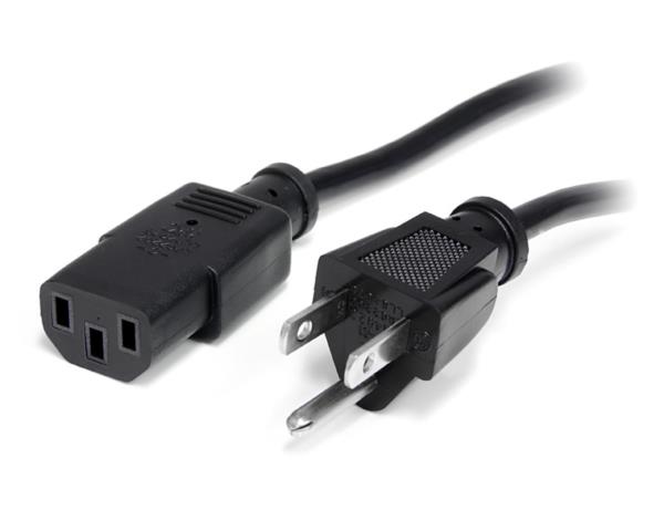 Cable de Poder de 7.6m para Computadora - Cable de Alimentación Estándar NEMA5-15P a C13 para PC