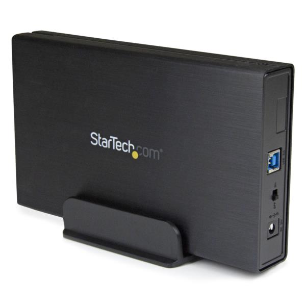 Gabinete USB 3.0 de Disco Duro SATA 3 III 6Gbps de 3.5 Pulgadas Externo con UASP - Aluminio Negro