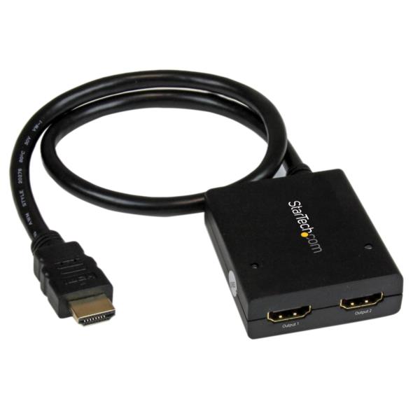 Divisor de Video HDMI de 2 Puertos - Splitter HDMI 4k 30Hz de 2x1 Alimentado por USB