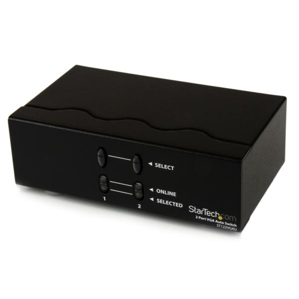 Switch Automático de Video VGA de 2 puertos -Selector de Dos Salidas HD15