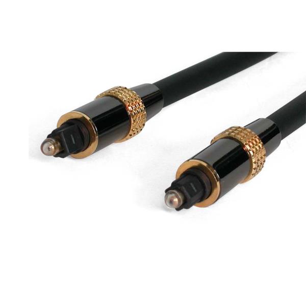 Cable de 6m TosLink® Audio Digital Óptico SPDIF Premium - Negro