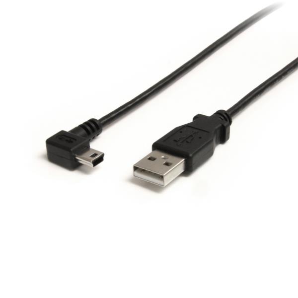 Cable USB 2.0 de 91cm A Macho a Mini B Macho en Ángulo Derecho