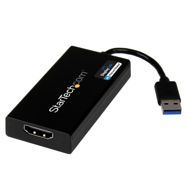 Adaptador Gráfico Externo Multi Monitor USB 3.0 a HDMI® Ultra HD 4K Certificado DisplayLink?