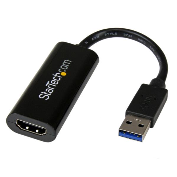 Adaptador de Vídeo  Conecta USB 3.0 a HDMI - Negro