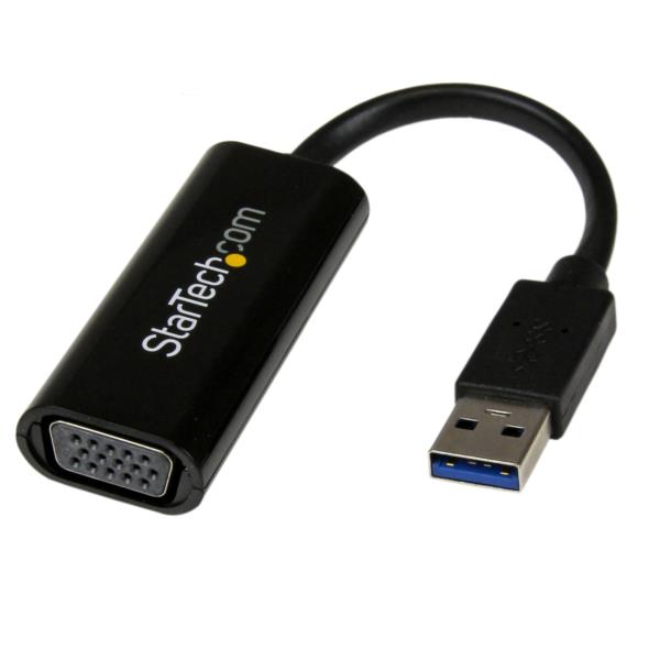 Adaptador de Video Convertidor USB 3.0 a VGA - Cable Compacto - 1920x1200 / 1080p