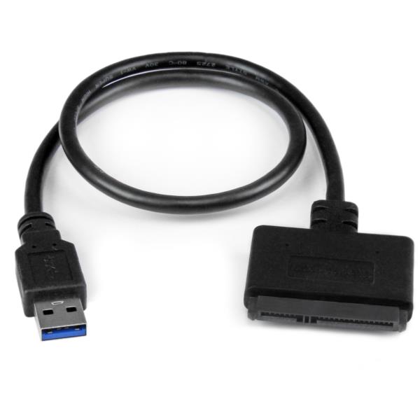 Cable Adaptador USB 3.0 con UASP a SATA III para Disco Duro de 2.5" - Convertidor para HDD SSD