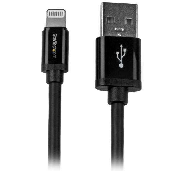 Cable 2m Lightning? 8 Pin a USB A 2.0 para Apple® iPod® iPhone® 5 iPad® - Negro