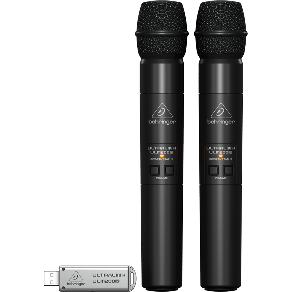 Behringer Ultralink ULM202-USB 2.4 GHz Dual Wireless Microphone System