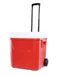 HIELERA 60 QT CON RUEDA ROJO ESTRELLA 90 LATAS IGLOO