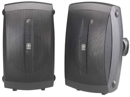 Yamaha Bocinas para uso interno/externo de dos vías (par) 2 altavoces na Negro