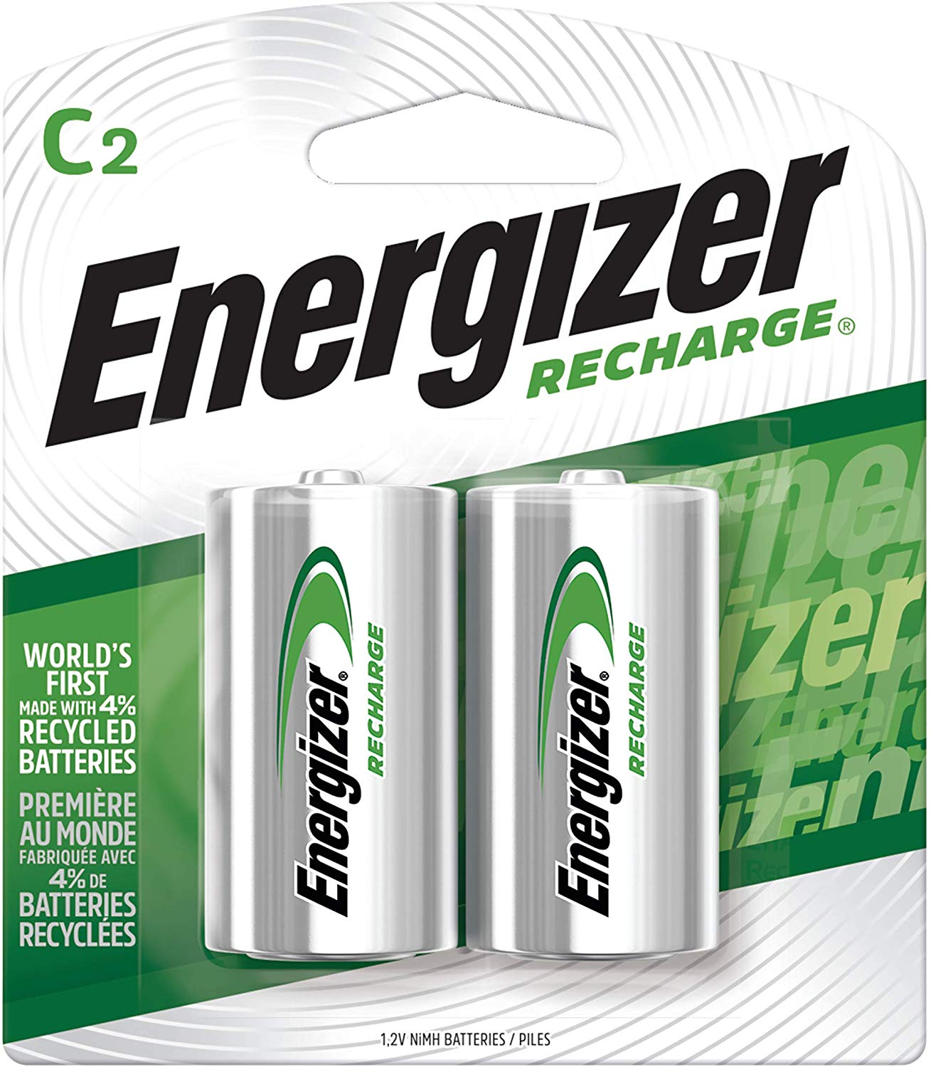 Energizer Pilas C de recarga (2 unidades) NH35BP-2 1.2V