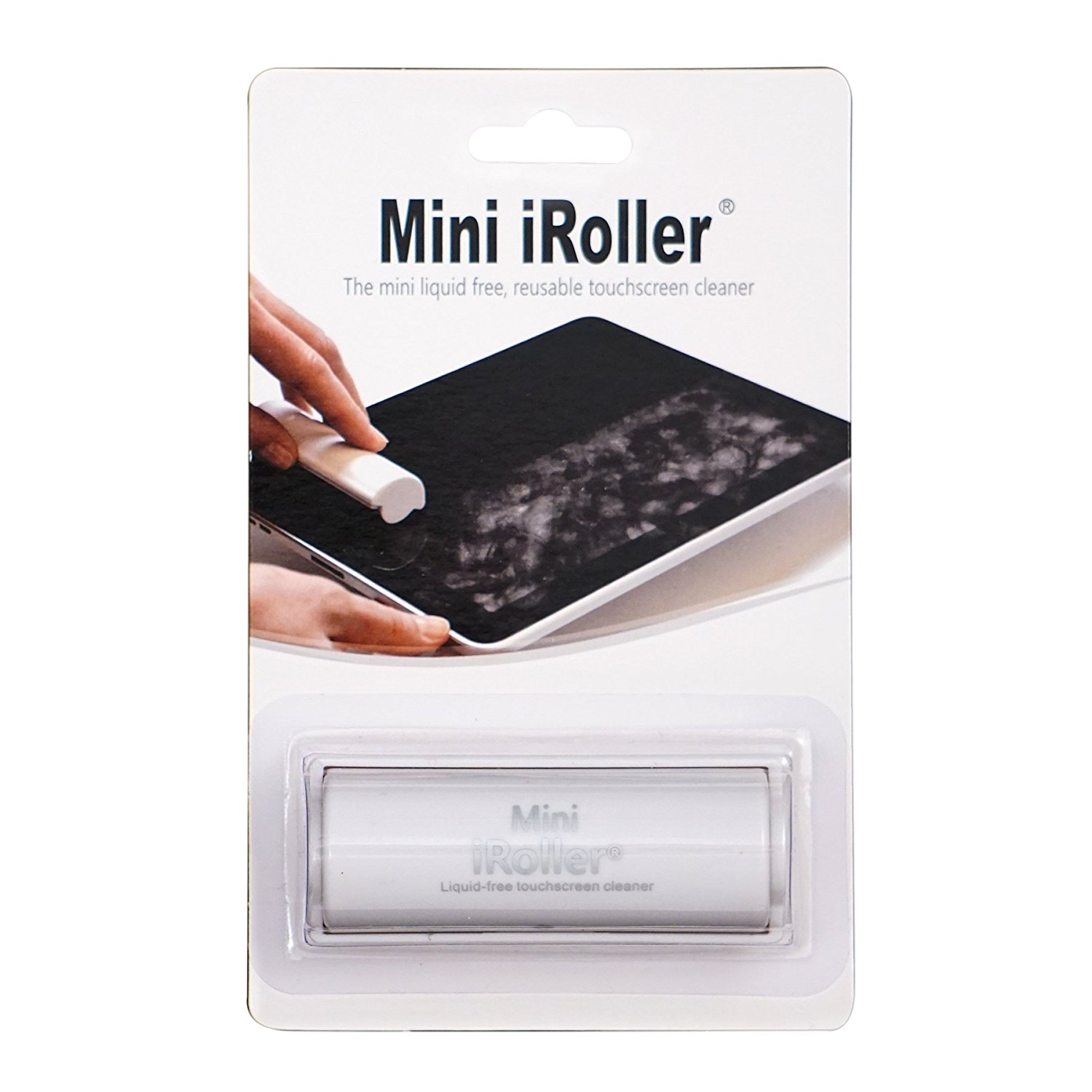 Mini iROLLER: Limpiador de pantalla táctil sin líquido reutilizable para teléfonos inteligentes y tabletas - Desinfecta inmediatamente - Fácil de usar e increíblemente efectivo en cualquier pantalla táctil (Mini)