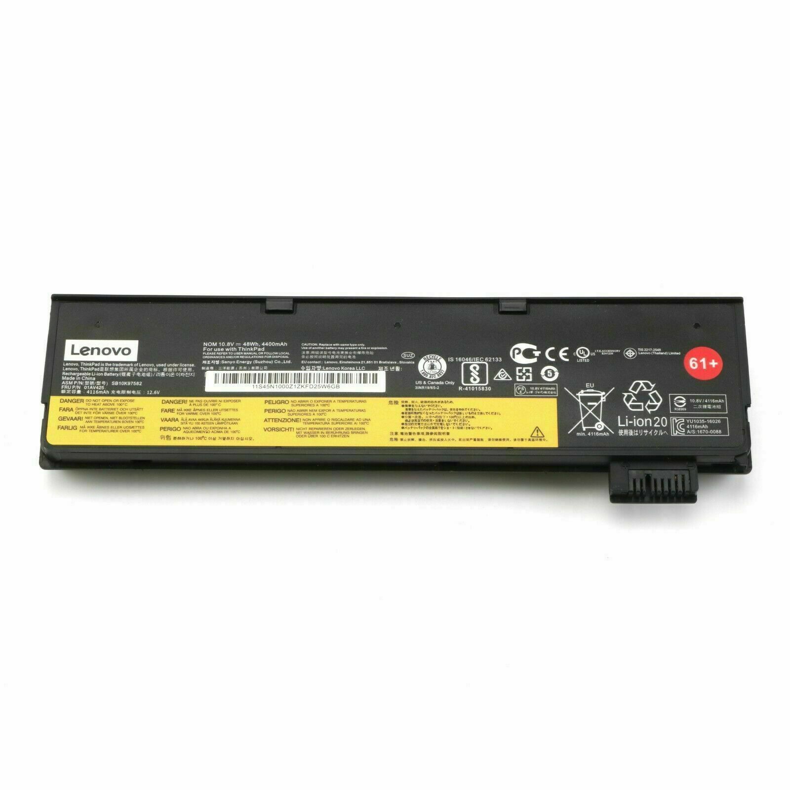 Batería OEM 48Wh 61+ para Lenovo Thinkpad T470 T480 T570 T580 P51s P52s 01AV491